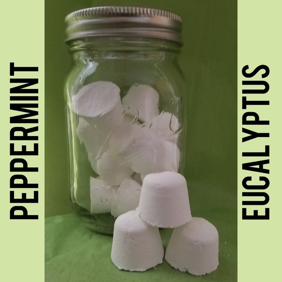 10 Shower Steamers PEPPERMINT & EUCALYPTUS - Picture 2 of 3